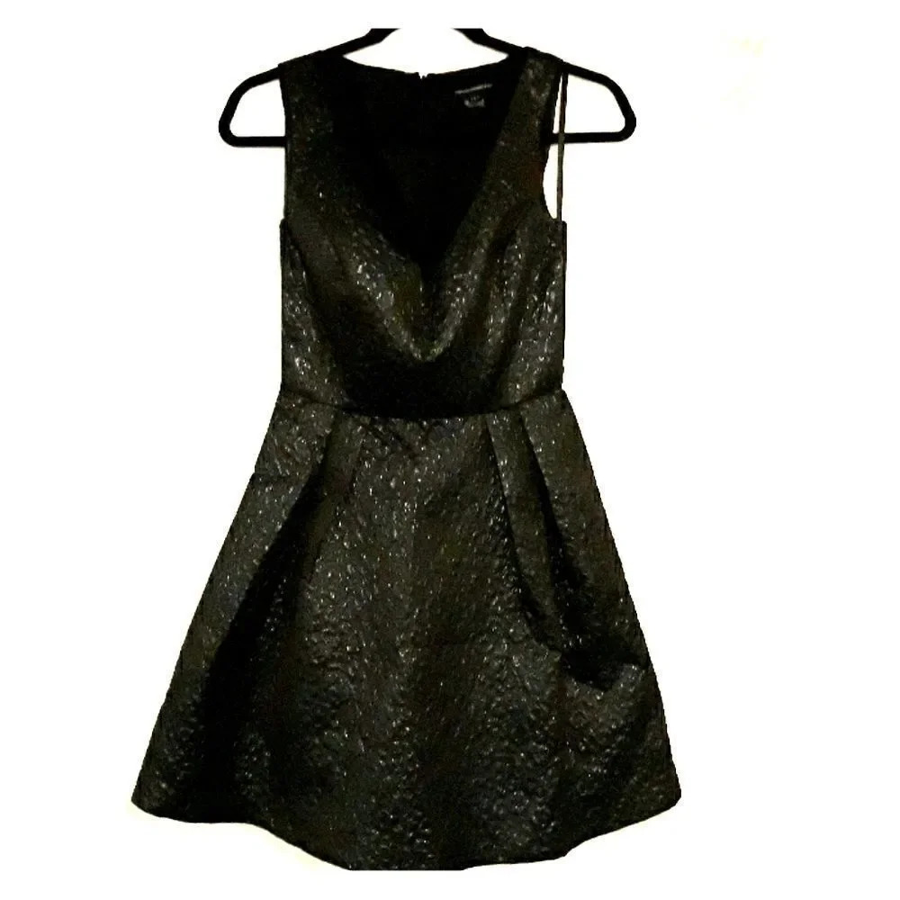French Connection Black Leopard Baby Doll …